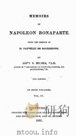 MEMOIRS OF NAPOLEON BONAPARTE. 1831 PDF电子版封面