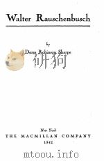 WALTER RAUSCHENBUSCH（1942 PDF版）