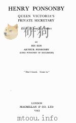 HENRY PONSONBY（1943 PDF版）