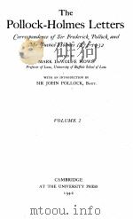 THE POLLOCK-HOLMES LETTERS VOLUME 2（1942 PDF版）