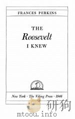 THE ROOSEVELT IKNEW 1946 PDF电子版封面