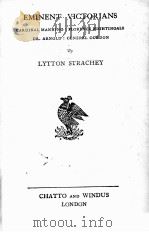 EMINENT VICTORIANS（1918 PDF版）