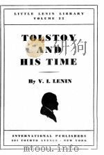 TOLSTOY AND HIS TIME（1952 PDF版）