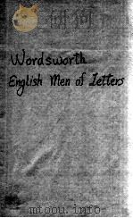 WORDSWORTH ENGLISH MEN OF LETTERS PDF电子版封面