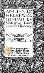ANCIENT HEBREW LITERATURE VOLUME TWO（ PDF版）