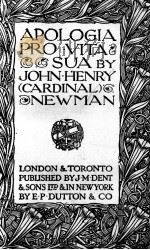 APOLOGIA PRO VITA SUA（1921 PDF版）