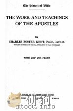 THE WORK AND TEACHINGS OF THE APOSTLES V.6 1916 PDF电子版封面