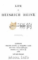 life of heinrch heine 1888 PDF电子版封面 william sharp