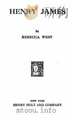 HENRY JAMES（1916 PDF版）