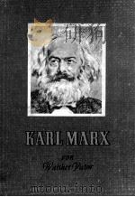 KARL MARX 1953 PDF电子版封面