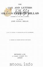 THE LIFE AND LETTERS OF SIR JOHN EVERETT MILLAIS 1905 PDF电子版封面