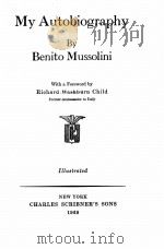 My Autobiography 1928 PDF电子版封面