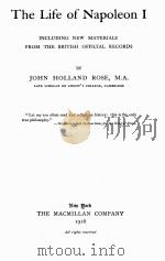 The Life of Napoleon Ⅰ（1918 PDF版）