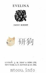 EVELINA 1941 PDF电子版封面 FANNY BURNEY