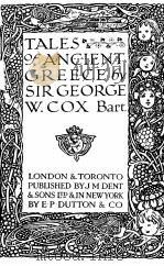 TALES OF ANCIENT GREECE PDF电子版封面 SIR GEORGE W. COX