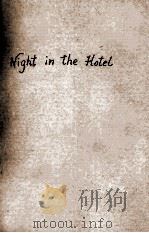 NIGHT IN THE HOTEL 1931 PDF电子版封面