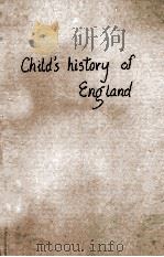 A CHILD‘S HISTORY OF ENGLAND 1915 PDF电子版封面