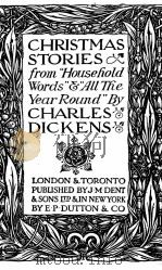 CHRISTMAS STORIES 1920 PDF电子版封面