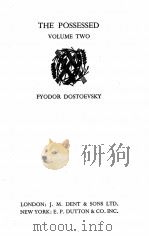 THE POSSESSED (VOLUME TWO) 1931 PDF电子版封面