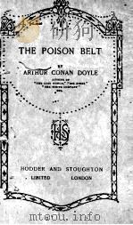 THE POISON BELT PDF电子版封面 A. CONAN DOYLE