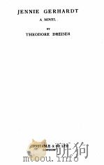 JENNIE GERHARDT 1935 PDF电子版封面