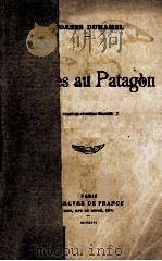 LETTRES AU PATAGON 1926 PDF电子版封面