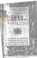 LE CHEVALIER MAISON ROUGE PDF电子版封面 ALEXANDRE DUMAS