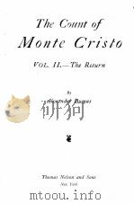 THE COUNT OF MONTE CRISTO (VOL.Ⅱ) PDF电子版封面