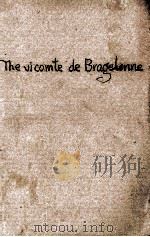 THE VICOMTE DE BRAGELONNE (VOLUME Ⅰ) PDF电子版封面