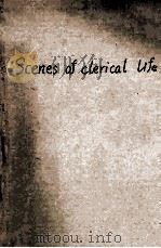 SCENES OF CLERICAL LIFE PDF电子版封面 GEORGE ELIOT