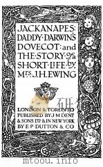JACKANAPES:DADDY DARWIN‘S PDF电子版封面 J.H. EWING