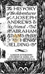 THE HISTORY OF THE ADVENTURES OF JOSEPH ANDREWS. 1925 PDF电子版封面