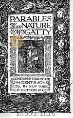 PARABLES FROM NATURE（1919 PDF版）