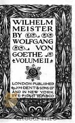 WILHELM MEISTER （VOLUME Ⅱ）（ PDF版）