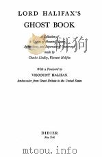 LORD HALIFAX‘S GHOST BOOK 1944 PDF电子版封面