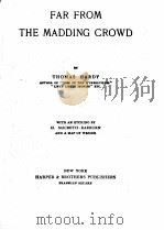 FAR FROM THE MADDING CROWD PDF电子版封面 THOMAS HARDY