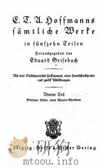 SAMTLICHE WERKE IN FUNSZEHN TEILEN (V.4-7) PDF电子版封面 HOFFMANN