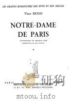 NOTRE-DAME DE PARIS PDF电子版封面 FRANCOIS AYME