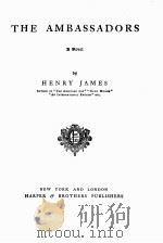THE AMBASSADORS 1903 PDF电子版封面 HENRY JAMES