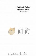 SAMTLICHE WERKE IN VIERZEHN TEILEN (V. 13-14) PDF电子版封面 M. KELLER