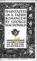 PHANTASTES A FAERIE ROMANCE PDF电子版封面