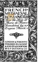 FRENCH MEDIAEVAL ROMANCES（1924 PDF版）