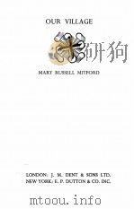 OUR VILLAGE 1936 PDF电子版封面