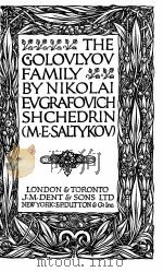 THE GOLOVLYOV FAMILY 1934 PDF电子版封面