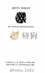 HETTY WESLEY 1931 PDF电子版封面