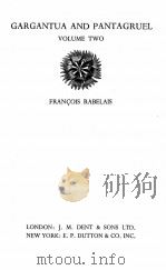 GARGANTUA AND PANTAGRUEL VOLUME TWO（1933 PDF版）
