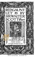 REDGAUNT LET 1913 PDF电子版封面 WALTER SCOTT