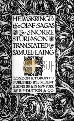 HEIMSKRINGLA THE OLAF SAGAS PDF电子版封面