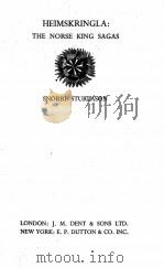 THE NORSE KING SAGAS（ PDF版）