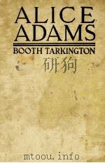 ALICE ADAMS 1921 PDF电子版封面
